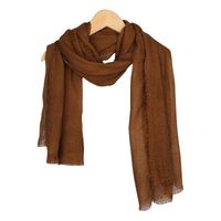 Women's Basic Solid Color Cotton And Linen Scarf main image 4