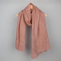 Women's Basic Solid Color Cotton And Linen Scarf sku image 1