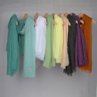 Women's Basic Solid Color Cotton And Linen Scarf main image 3