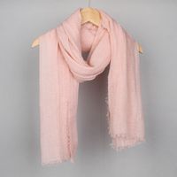 Women's Basic Solid Color Cotton And Linen Scarf sku image 3