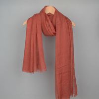 Women's Basic Solid Color Cotton And Linen Scarf sku image 2