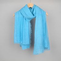 Women's Basic Solid Color Cotton And Linen Scarf sku image 22