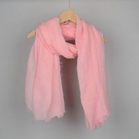 Women's Basic Solid Color Cotton And Linen Scarf sku image 20