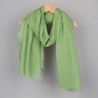 Women's Basic Solid Color Cotton And Linen Scarf sku image 11