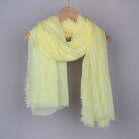 Women's Basic Solid Color Cotton And Linen Scarf sku image 15