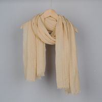 Women's Basic Solid Color Cotton And Linen Scarf sku image 14