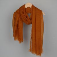 Women's Basic Solid Color Cotton And Linen Scarf sku image 18