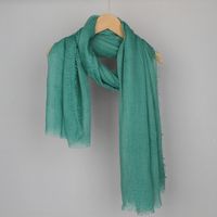 Women's Basic Solid Color Cotton And Linen Scarf sku image 19