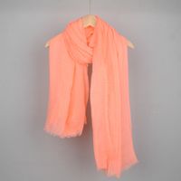 Women's Basic Solid Color Cotton And Linen Scarf sku image 28