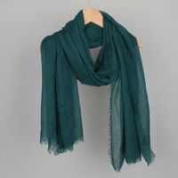 Women's Basic Solid Color Cotton And Linen Scarf sku image 33