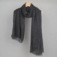 Women's Basic Solid Color Cotton And Linen Scarf sku image 34