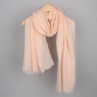 Women's Basic Solid Color Cotton And Linen Scarf sku image 38