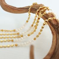 Einfacher Stil Farbblock Süßwasserperle Kupfer Perlen Armbänder main image 4