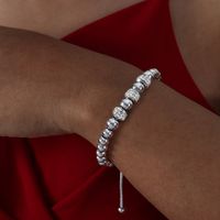Streetwear Animal Heart Shape Titanium Steel Beaded Plating Inlay Artificial Diamond Bracelets sku image 2