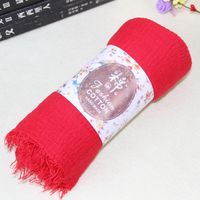 Women's Elegant Lady Simple Style Solid Color Cotton And Linen Scarf sku image 17