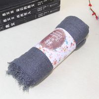 Women's Elegant Lady Simple Style Solid Color Cotton And Linen Scarf sku image 19