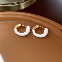 1 Pair Simple Style Heart Shape Inlay Copper Rhinestones Pearl Earrings sku image 44