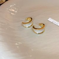 1 Pair Simple Style Heart Shape Inlay Copper Rhinestones Pearl Earrings sku image 20