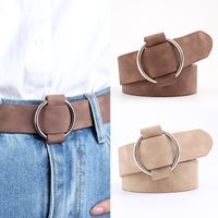 Casual Round Pu Leather Iron Women'S Leather Belts main image 1