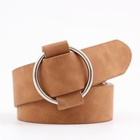 Casual Round Pu Leather Iron Women'S Leather Belts main image 3