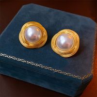 1 Pair Classical Lady Cross Enamel Plating Inlay Copper Ear Studs sku image 73