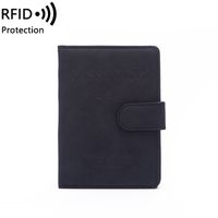 Unisexe Élégant Lettre Couleur Unie Faux Cuir Rfid Détenteurs De Passeport sku image 3