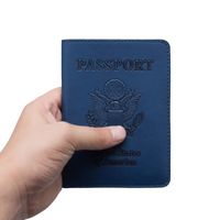 Unisexe Vacances Lettre Aigle Faux Cuir Détenteurs De Passeport main image 2