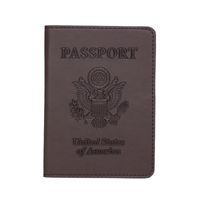 Unisex Vacation Letter Eagle Pu Leather Passport Holders sku image 3