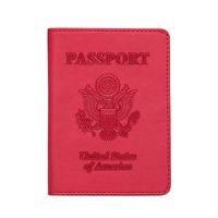 Unisex Vacation Letter Eagle Pu Leather Passport Holders sku image 4