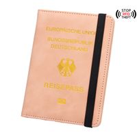 Unisex Basic Letter Eagle Pu Leather Rfid Passport Holders sku image 6