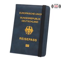 Unisex Basic Letter Eagle Pu Leather Rfid Passport Holders sku image 2