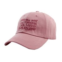 Unisex Casual Basic Letter Solid Color Embroidery Curved Eaves Baseball Cap main image 5