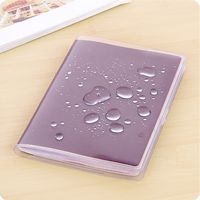 Unisex Classic Style Solid Color Pvc Passport Holders main image 3