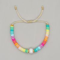 Vacation Simple Style Colorful Rope Soft Clay Women's Bracelets sku image 2