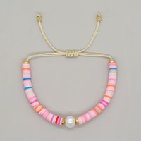 Vacation Simple Style Colorful Rope Soft Clay Women's Bracelets sku image 8