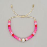 Vacation Simple Style Colorful Rope Soft Clay Women's Bracelets sku image 3