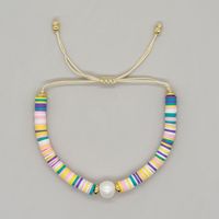 Vacation Simple Style Colorful Rope Soft Clay Women's Bracelets sku image 6