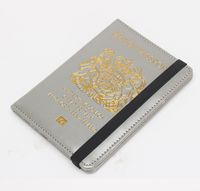 Unisexo Estilo Clásico Letra Cuero Sintético Rfid Porta Pasaportes main image 2