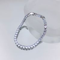 Lady U Shape Bow Knot Alloy Plating Inlay Zircon Women's Bracelets sku image 2