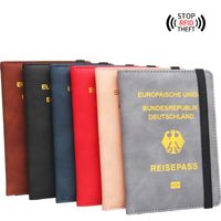 Unisex Basic Letter Eagle Pu Leather Rfid Passport Holders main image 4