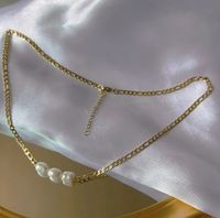 Elegant Geometric Stainless Steel Freshwater Pearl Plating Rings Earrings Necklace 1 Piece 1 Pair sku image 3