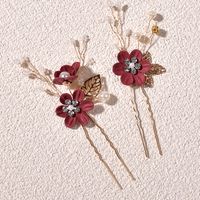 Sweet Flower Alloy Cloth Hairpin sku image 9
