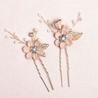 Sweet Flower Alloy Cloth Hairpin sku image 3