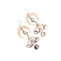 1 Pair Retro Ethnic Style Sun Moon Mushroom Plating Hollow Out Alloy Drop Earrings main image 2