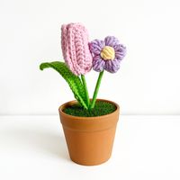 Sweet Flower Knit Imitation Plants sku image 7