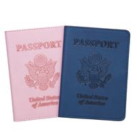 Unisexe Vacances Lettre Aigle Faux Cuir Détenteurs De Passeport main image 5