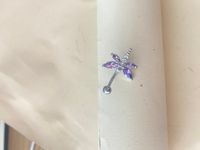 Streetwear Dragonfly Stainless Steel Alloy Inlay Zircon Belly Ring main image 5