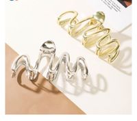 Simple Style Solid Color Metal Hair Claws main image 3