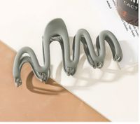 Simple Style Solid Color Metal Hair Claws sku image 8