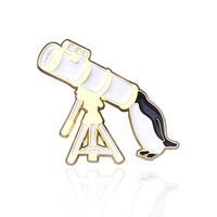 Cute Simple Style Penguin Alloy Stoving Varnish Women's Brooches sku image 1